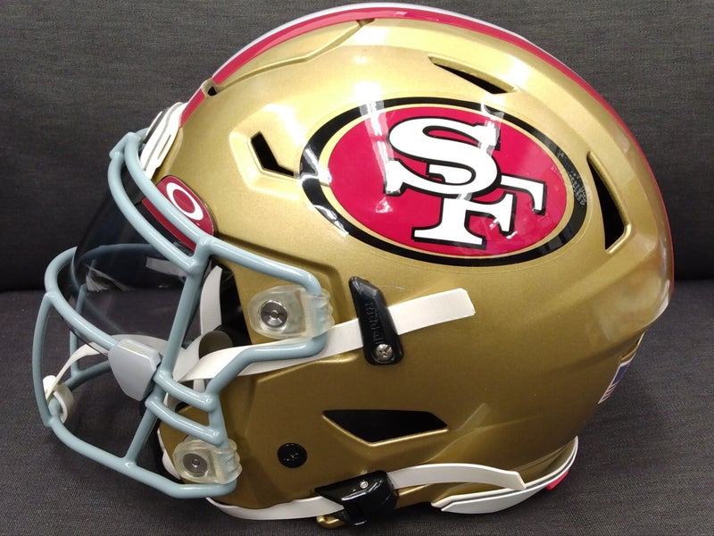 Custom Painted 49ers SpeedFlex Helmet Deebo Samuel Style