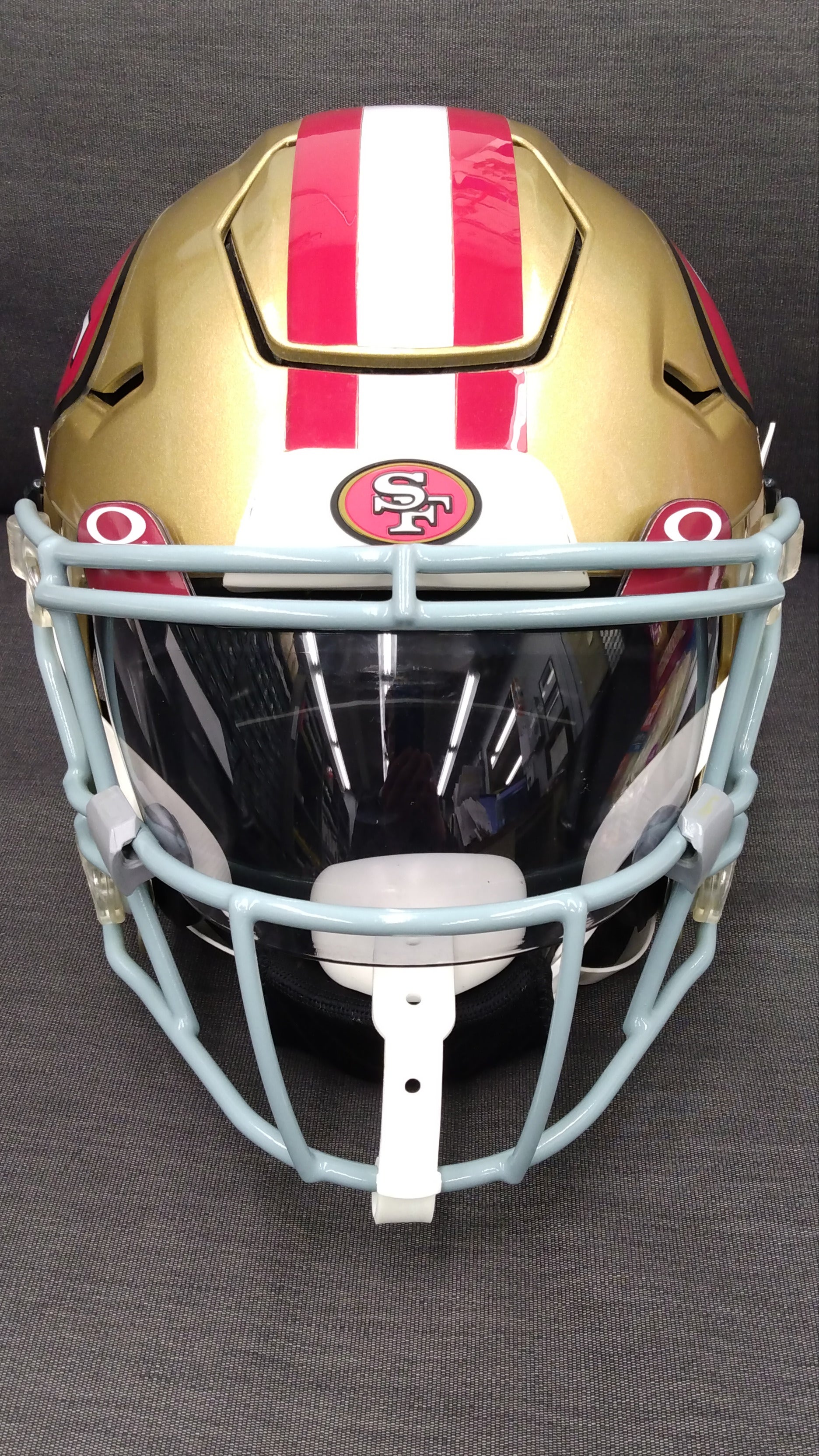 Custom Painted 49ers SpeedFlex Helmet Deebo Samuel Style