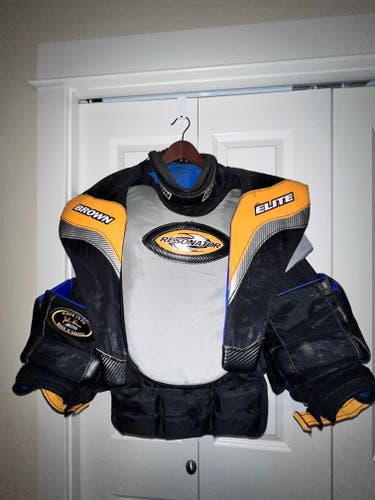 Used Brown JB2000/2200CA Chest and Arm Protector Senior Medium