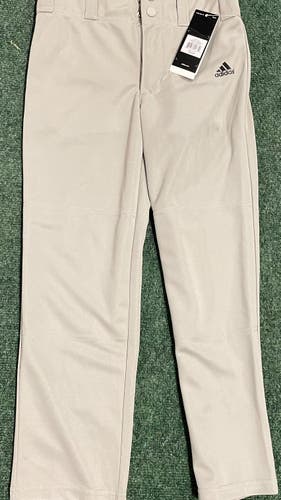 New Gray Youth Small Adidas Baseball Pants