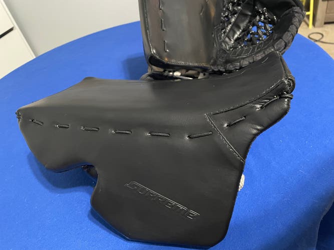 Bauer Supreme Hockey goalie glove and blocker