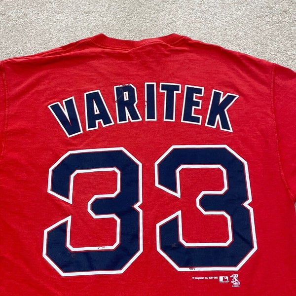 Jason Varitek Boston Red Sox #33 Boy's Medium Majestic Blue Short Sleeve  T-Shirt