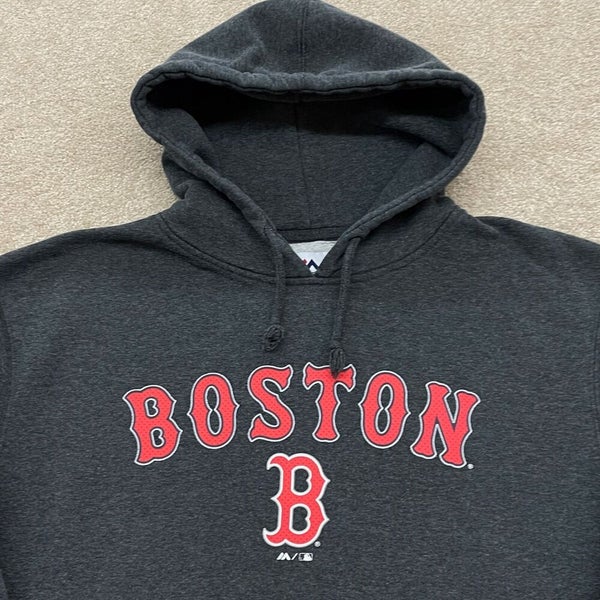 Boston Red Sox Sweater Pull Over Hoodie Majestic