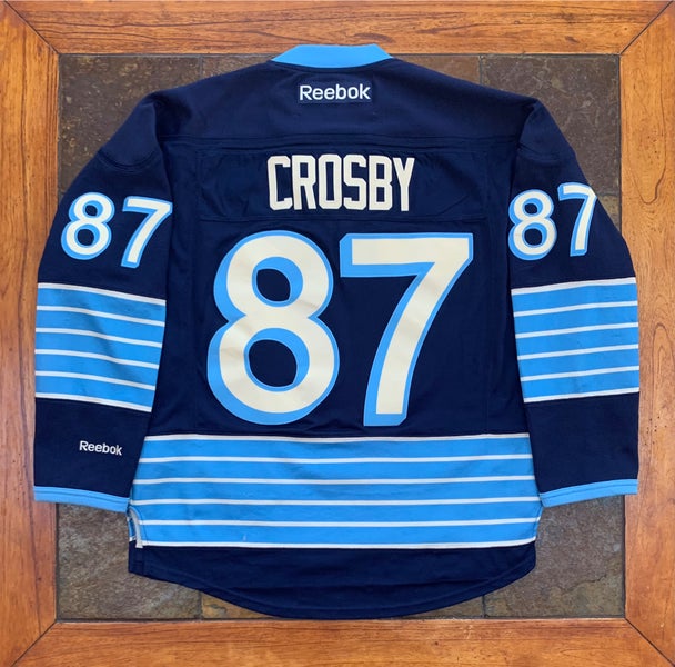 Men's Pittsburgh Penguins Sidney Crosby Reebok Authentic Third Vintage  Jersey - Navy Blue