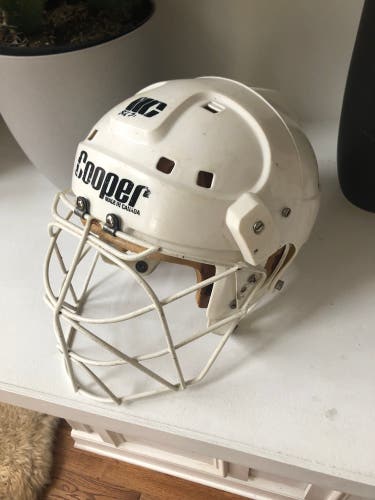 Vintage Cooper SK2000 + HM40 Cat Eye Cage Ice Hockey Goalie Mask Helmet Old School