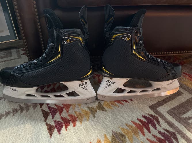 Bauer Supreme 2S Pro Mens Pro Stock for Anaheim Ducks Kupari Size 9 E  Hockey Skates