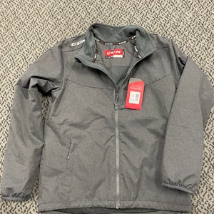 CCM Gray Youth Large Midweight jacket