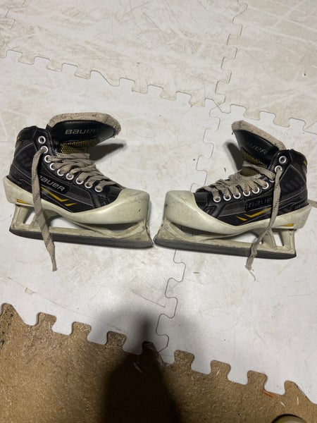Used Bauer Regular Width Size 1 Supreme One.7 Hockey Goalie Skates