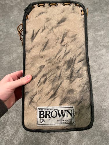 Vintage Brown Goalie Blocker