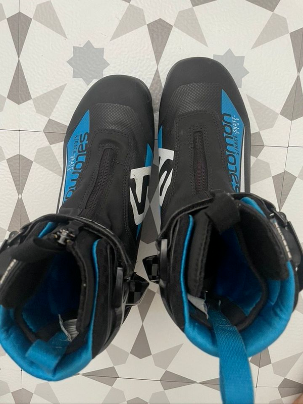 Skate Size 7.0 Used Salomon S/ Race skate plus Cross Country Ski Boots