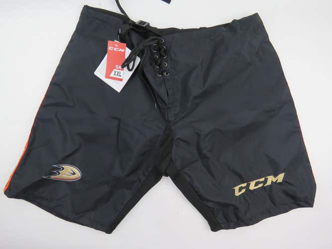 New! CCM Anaheim Ducks NHL Pro Stock Hockey Pant Shell Black XXL PP10