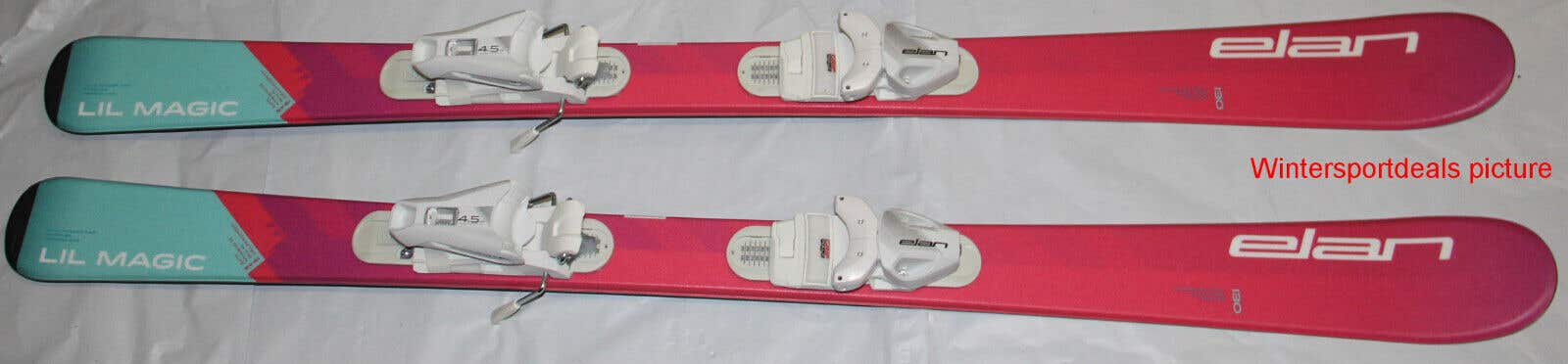 NEW 2023 Elan lil magic girls Junior Ski System 130cm with EL 4.5 GW size adjustable Bindings