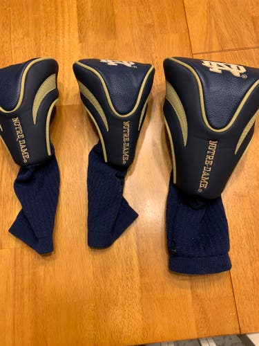 Notre Dame golf head covers set of 3