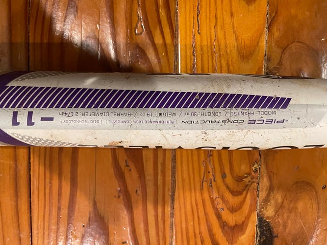 Used 2016 Louisville Slugger Composite Xeno Bat (-10) 20 oz 30"