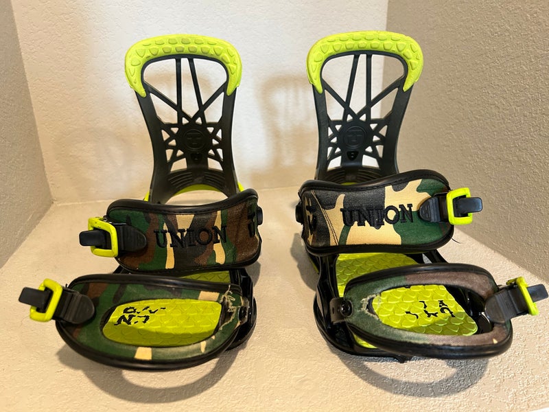 Union Flite Pro Camo Snowboard Bindings Size M/L | SidelineSwap