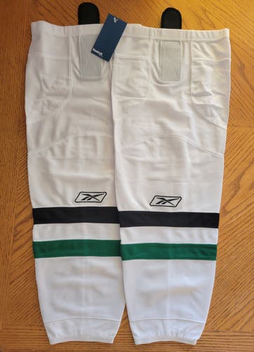 New REEBOK SX100 EDGE GAMEWEAR HOCKEY SOCKS - Green/Black/White - SENIOR