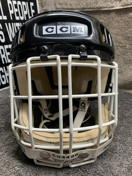 VINTAGE HT2 CCM HOCKEY HELMET 7-5/8 RARE GOALIE CAGE!!