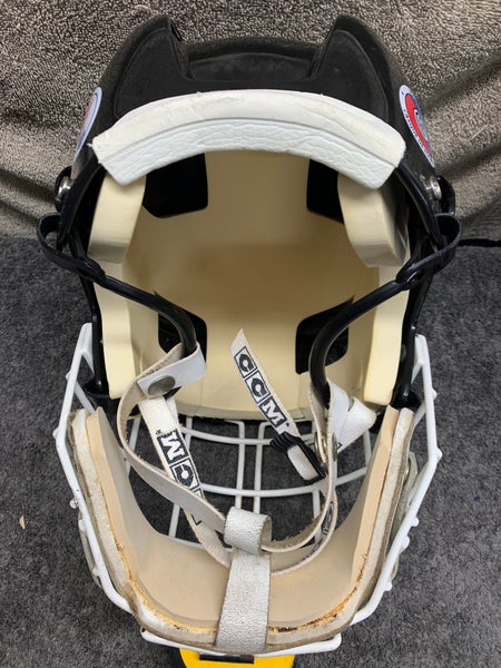 VINTAGE HT2 CCM HOCKEY HELMET 7-5/8 RARE GOALIE CAGE!!