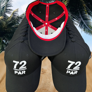 NEW CHASING72/PAR Black Hat w/Red Interior