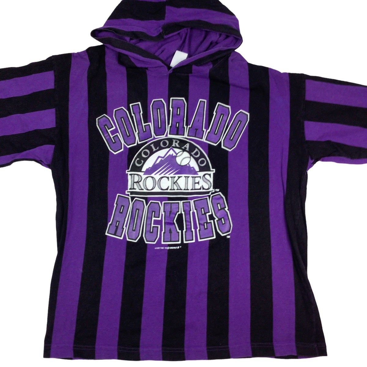 Colorado Rockies Purple Striped Jersey XL