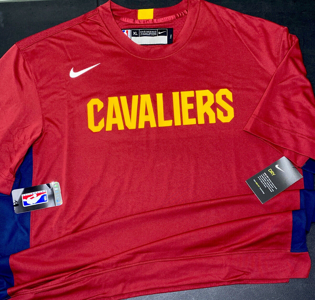 Cleveland Cavaliers Nike Hyper Elite Performance Long Sleeve Shooting T- Shirt - Black/Wine