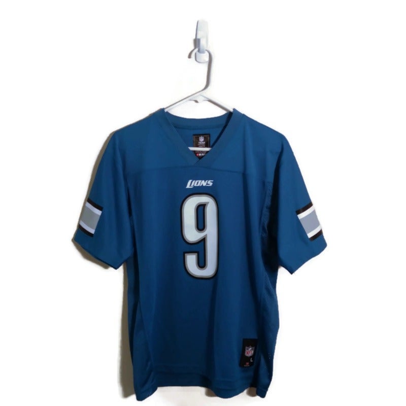 NFL Detroit Lions Matthew Stafford Blue Home Jersey Sz Youth Large 14/16