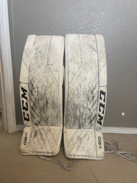 Used 34" CCM Axis 1.9 Goalie Leg Pads
