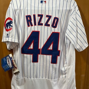 Chicago Cubs #44 Anthony Rizzo Majestic Home 2016 World Series Champions Size 40 NWT
