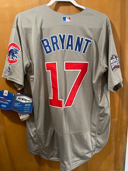 Kris Bryant Signed Cubs Majestic Authentic 2016 World Series Gold