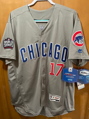 Kris Bryant #17 Chicago Cubs Majestic 2016 World Series Champions Jersey size 40