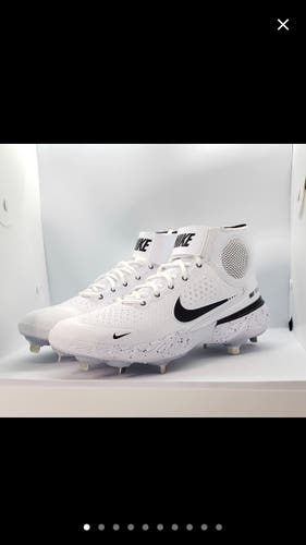 White Nike Men's Metal Mid Top Alpha Huarache Elite 3