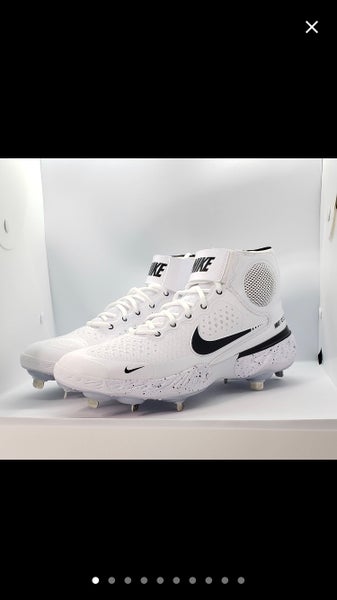 White Nike Men's Metal Mid Top Alpha Huarache Elite 3