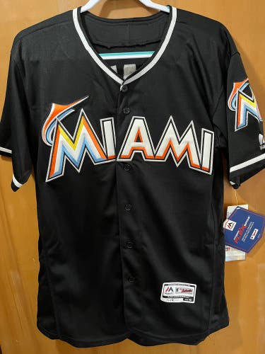 Jose Fernandez Miami Marlins MLB Majestic Men's Black #16 Size 40