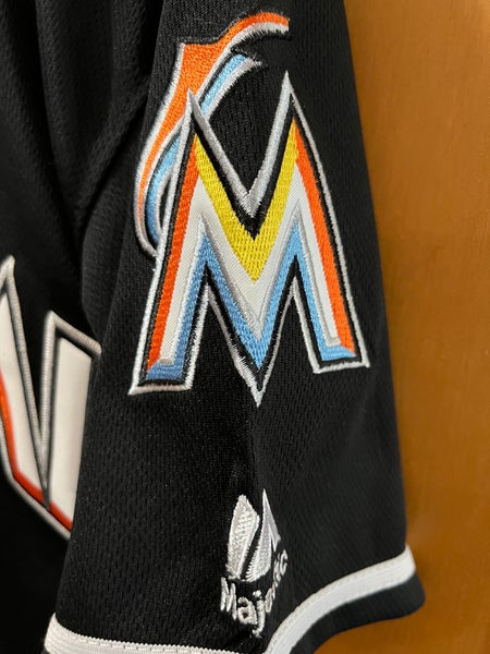 Men's Majestic White Miami Marlins Home 2019 Official Cool Base Team Jersey