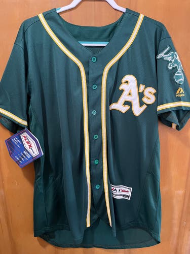 Oakland Mens Athletics #25 Mark Mcgwire Green Jersey Size 44