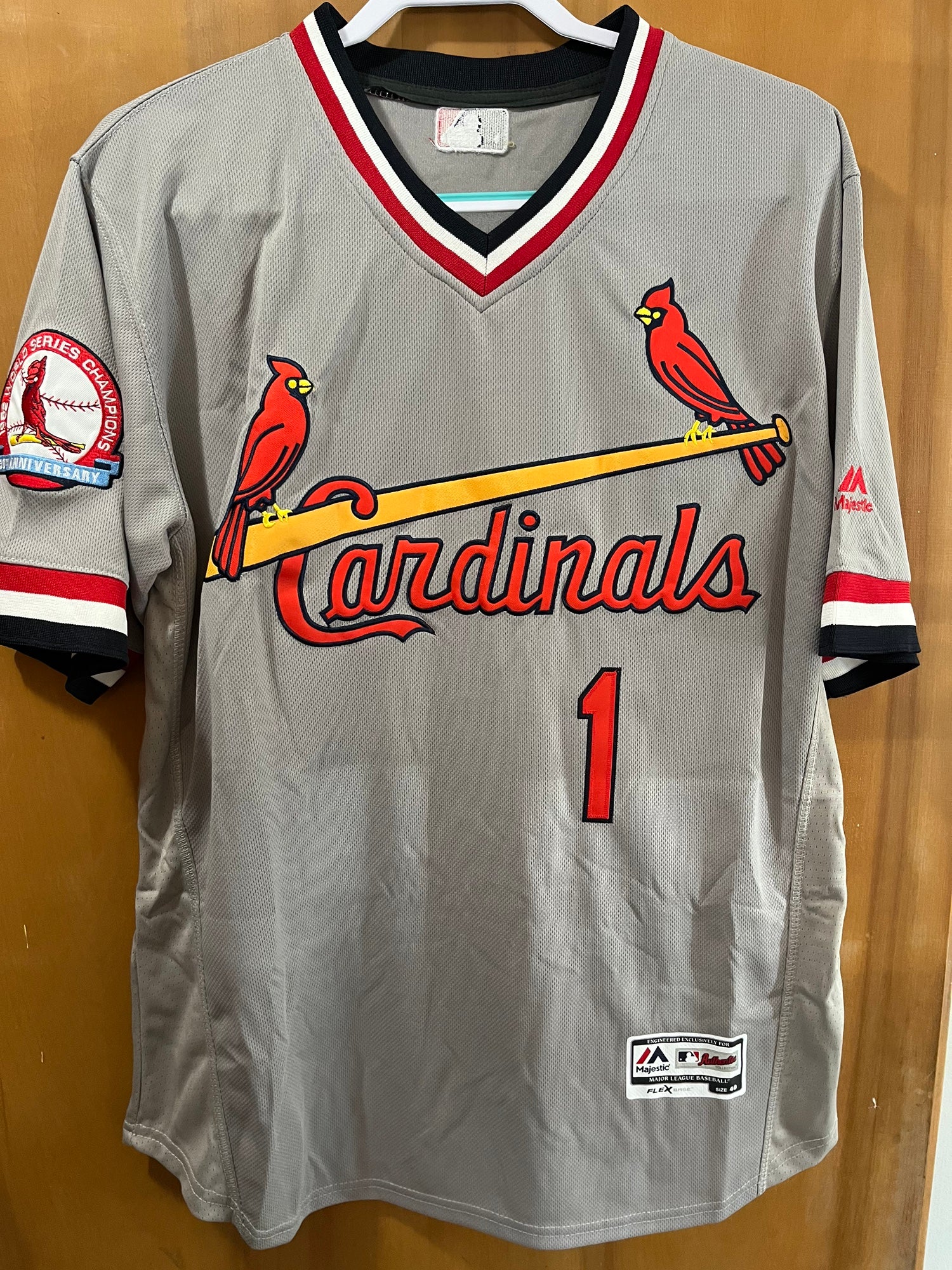 OZZIE SMITH ST LOUIS CARDINALS JERSEY THROWBACK NEW MAJESTIC SIZE