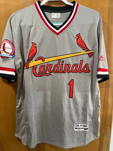 St. Louis Cardinals Ozzie Smith 30th Anniversary 1982 World Series Jersey Size 40