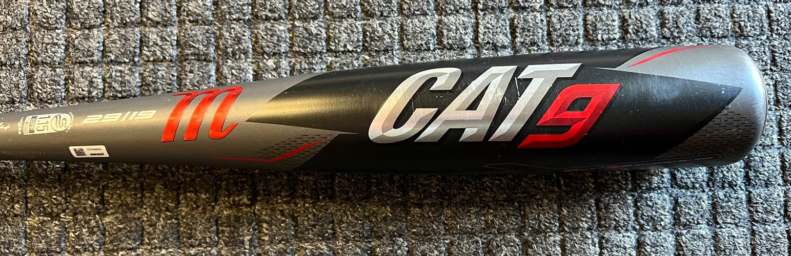 Marucci Cat9 USSSA Certified Alloy (-10) 19 oz 29" Bat