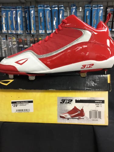 302 Viper metal baseball cleats size 11.5