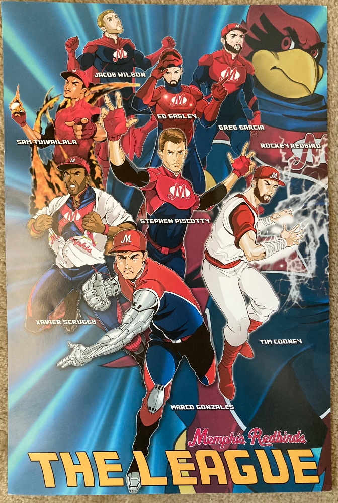Memphis Redbirds Superhero Poster