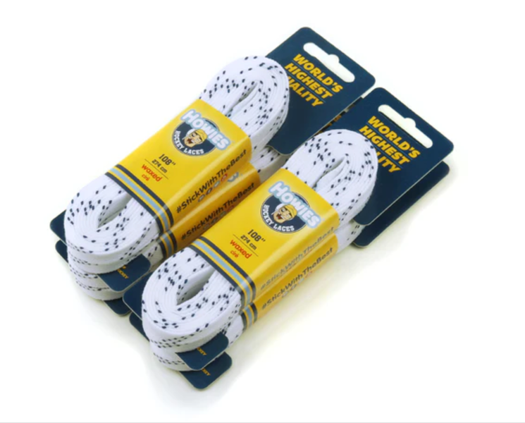 4-PACK 72" Howies Waxed Laces White - NEW!!!