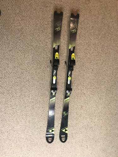 Used Fischer 165 cm Racing RC4 Race Skis With Bindings Max Din 17
