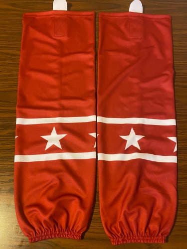 Adult 31” Ice Hockey Socks Red with White Edge Style New