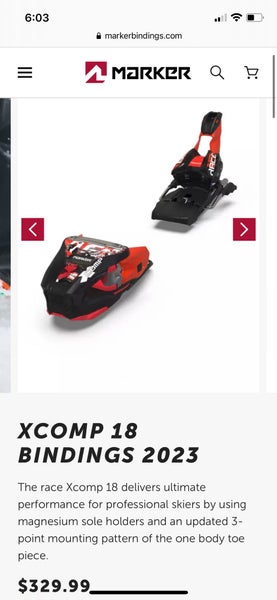 New Racing Max Din 18 COMP 18 Ski Bindings | SidelineSwap