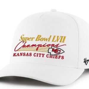 Kansas City Chiefs FSB White SB NFL Super Bowl LVII Champions 47 Hitch RF Cap