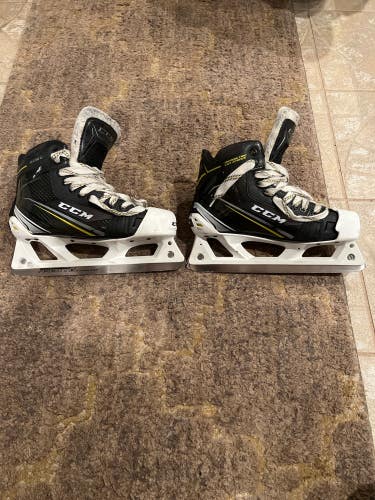 Used Senior CCM Tacks 9060 Hockey Goalie Skates D&R (Regular) 6.0