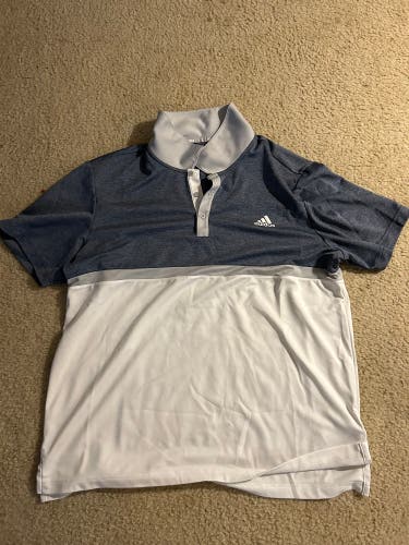 Blue Used Men's Adidas Shirt