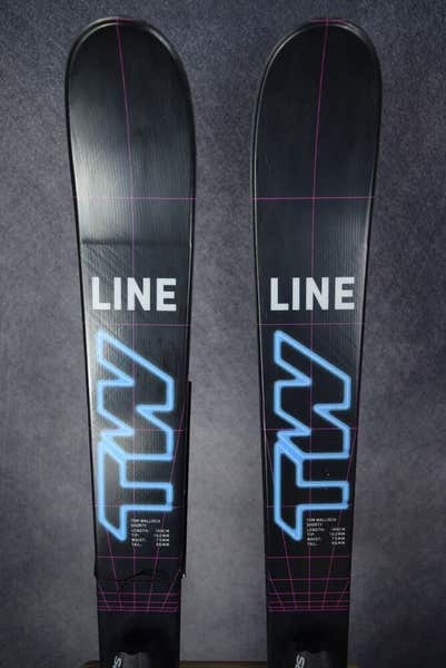 NEW LINE TOM WALLISCH SHORTY ROCKERS SKIS SIZE 149 CM WITH SALOMON