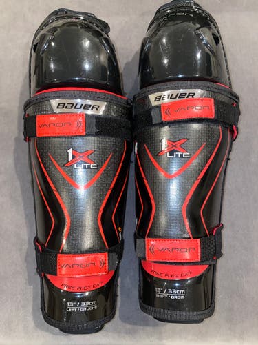 Used Bauer Vapor 1X Lite Shin Pads 13”