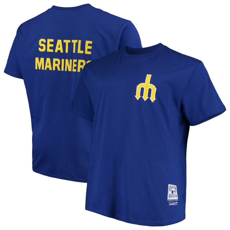Seattle Mariners Polo Shirt True Fan Adult Small Short Sleeve Blue Men